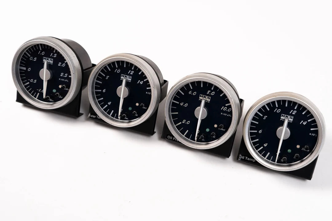 HKS ダイレクトブライトメーター 60mm / ネイビー 4連メーターセット