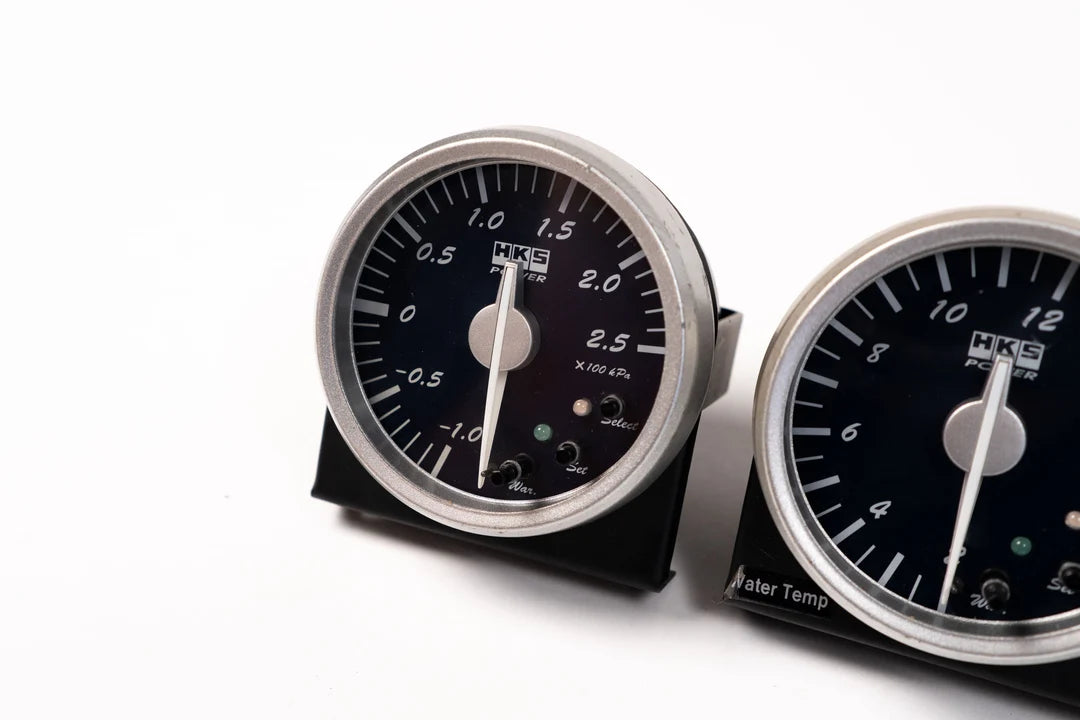 HKS ダイレクトブライトメーター 60mm / ネイビー 4連メーターセット
