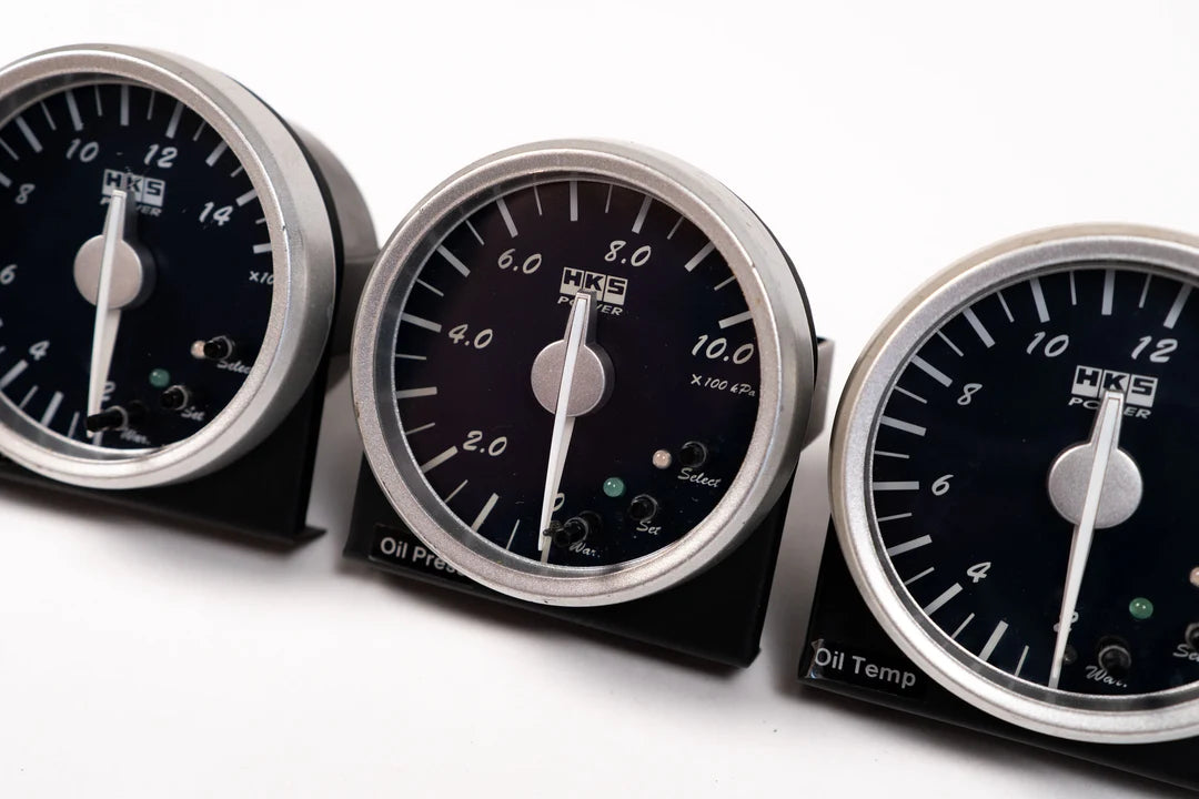 HKS ダイレクトブライトメーター 60mm / ネイビー 4連メーターセット